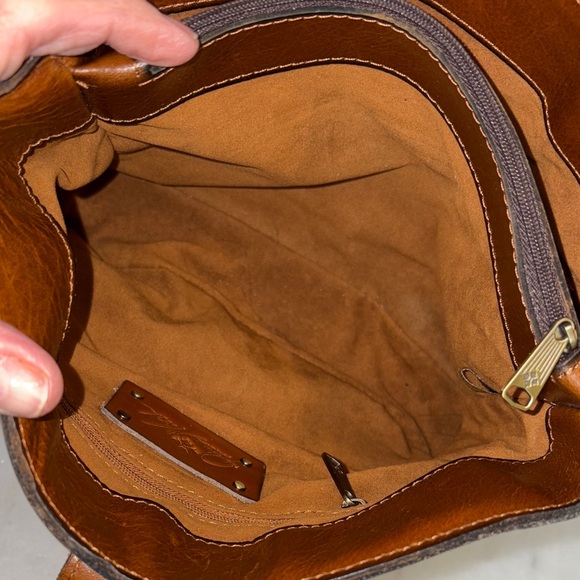 Patricia Nash Bag Purse Handbag Leather Vintage Irving Europe Map Shoulder Bag - Picture 17 of 17